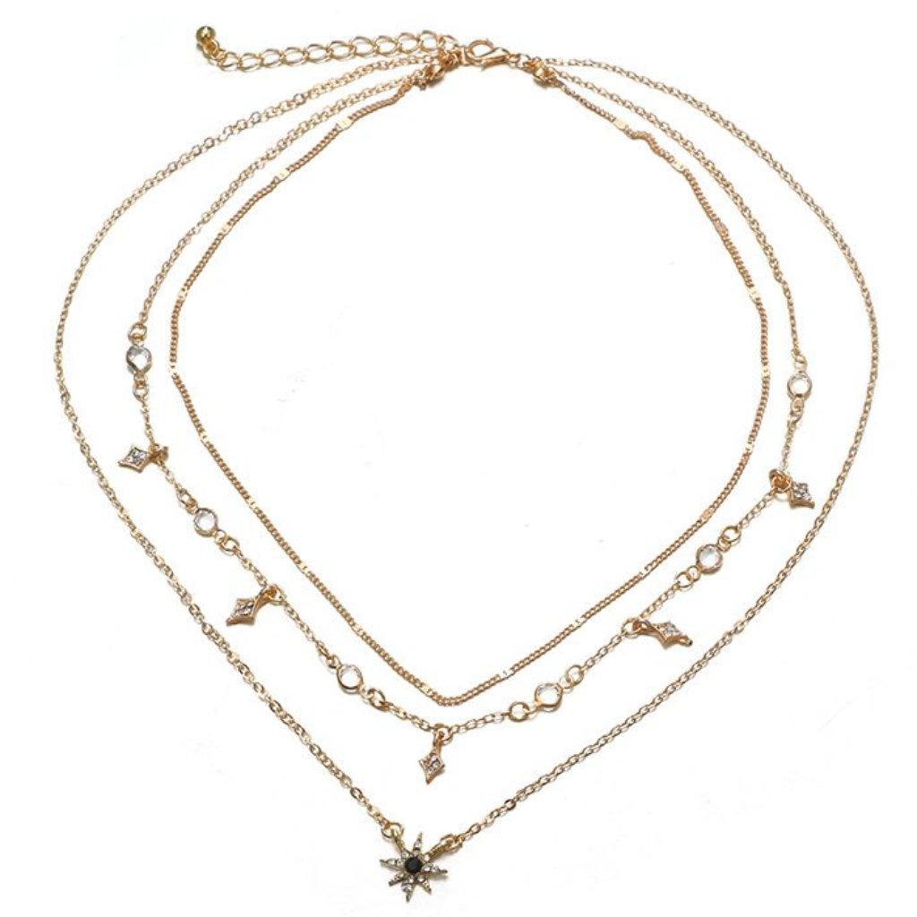 Gold Layered Necklace Gold Layered Necklace Gold Layered Necklace Gold Necklace